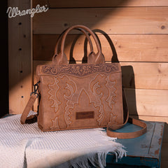 Wrangler Embroidered Boot Scroll Crossbody Purse Set