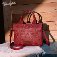 Wrangler Embroidered Boot Scroll Crossbody Purse Set