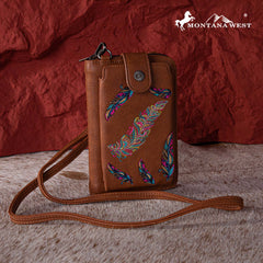 Montana West Embroidered Collection Phone Wallet/Crossbody