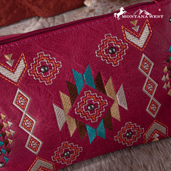 Montana West Embroidered Collection Clutch/Crossbody