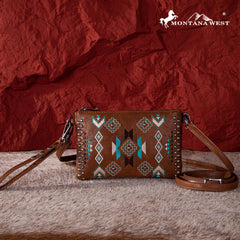 Montana West Embroidered Collection Clutch/Crossbody