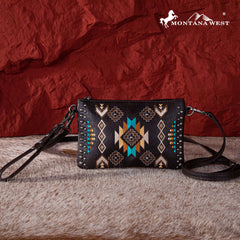 Montana West Embroidered Collection Clutch/Crossbody