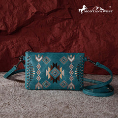 Montana West Embroidered Collection Clutch/Crossbody