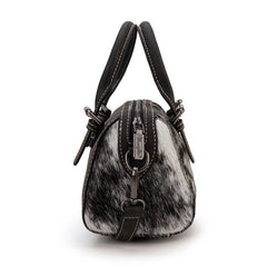 Wrangler Genuine Hair-On Cowhide Barrel Bag/Crossbody