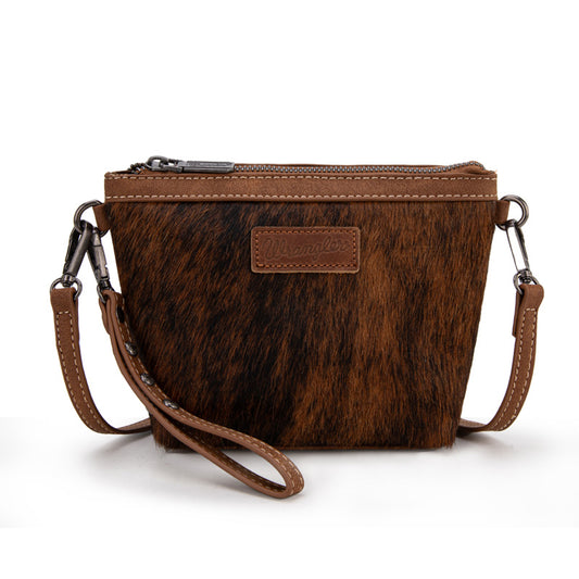 Wrangler Genuine Hair-On Cowhide Crossbody