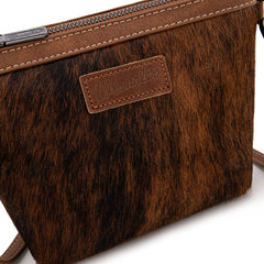 Wrangler Genuine Hair-On Cowhide Crossbody