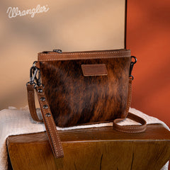 Wrangler Genuine Hair-On Cowhide Crossbody