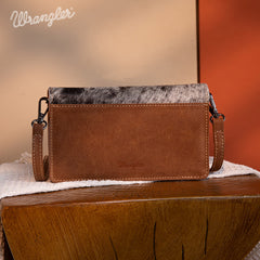 Wrangler Genuine Hair-On Cowhide Mini Crossbody