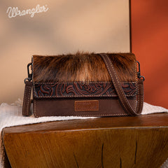 Wrangler Genuine Hair-On Cowhide Mini Crossbody