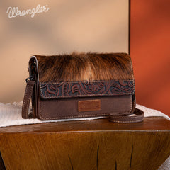 Wrangler Genuine Hair-On Cowhide Mini Crossbody