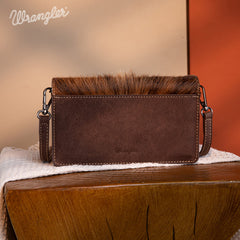 Wrangler Genuine Hair-On Cowhide Mini Crossbody