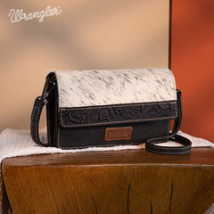 Wrangler Genuine Hair-On Cowhide Mini Crossbody