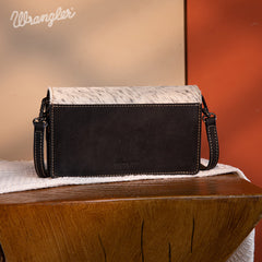 Wrangler Genuine Hair-On Cowhide Mini Crossbody