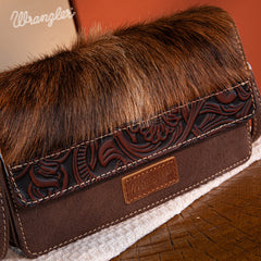 Wrangler Genuine Hair-On Cowhide Mini Crossbody