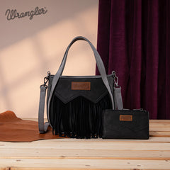 Wrangler Fringe Western Crossbody Purse Set