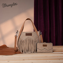 Wrangler Fringe Western Crossbody Purse Set