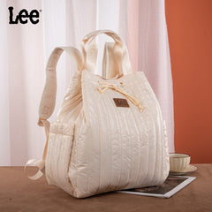 Lee Lightweight Quilted Puffy Drawstring Travel Backpack