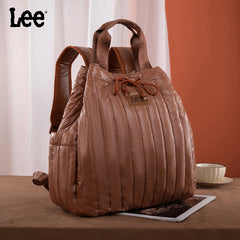 Lee Lightweight Quilted Puffy Drawstring Travel Backpack