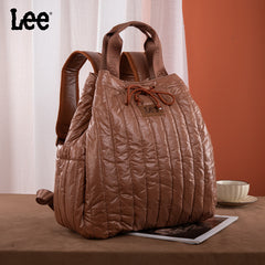 Lee Lightweight Quilted Puffy Drawstring Travel Backpack