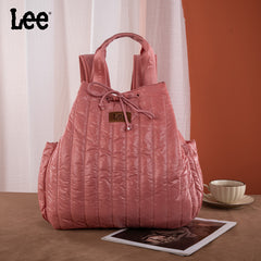 Lee Lightweight Quilted Puffy Drawstring Travel Backpack