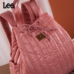 Lee Lightweight Quilted Puffy Drawstring Travel Backpack