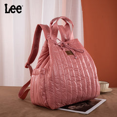 Lee Lightweight Quilted Puffy Drawstring Travel Backpack