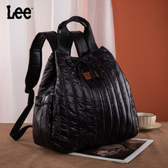 Lee Lightweight Quilted Puffy Drawstring Travel Backpack