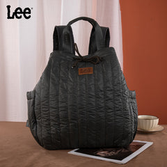 Lee Lightweight Quilted Puffy Drawstring Travel Backpack