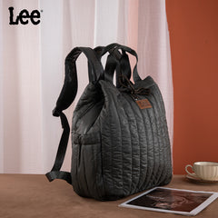 Lee Lightweight Quilted Puffy Drawstring Travel Backpack