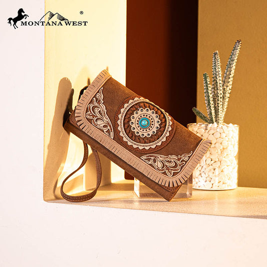 Montana West  Concho Cut-out Wristlet