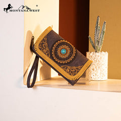 Montana West  Concho Cut-out Wristlet