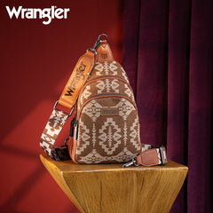 Wrangler Aztec Print Sling Bag