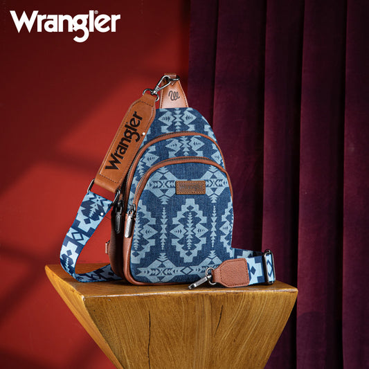 Wrangler Aztec Print Sling Bag