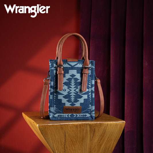 Wrangler All-Over Aztec Print Canvas Phone Purse