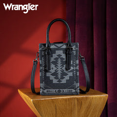 Wrangler All-Over Aztec Print Canvas Phone Purse