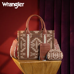 Wrangler Aztec Print Tote Bag Set