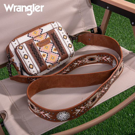 Wrangler Aztec Printed Crossbody Purse