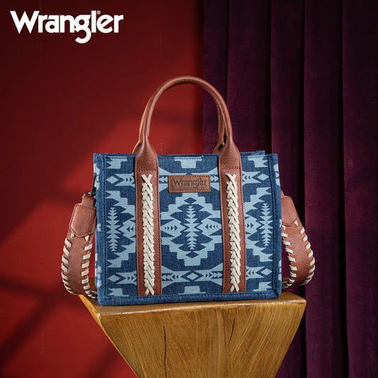 Wrangler Aztec Print Tote Bag Set