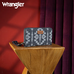 Wrangler All-Over Aztec Print Wristlet