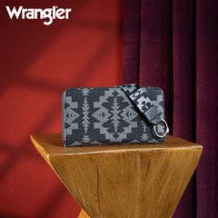 Wrangler All-Over Aztec Print Wristlet