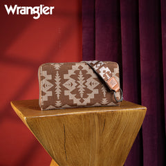 Wrangler All-Over Aztec Print Wristlet