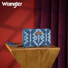 Wrangler All-Over Aztec Print Wristlet