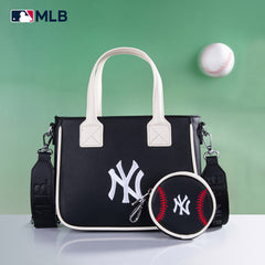 MLB New York Yankees Team Tote/Crossbody with Baseball Coin Pouch