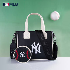 MLB New York Yankees Team Tote/Crossbody with Baseball Coin Pouch