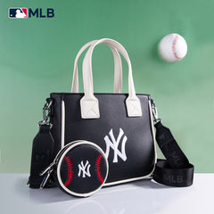 MLB New York Yankees Team Tote/Crossbody with Baseball Coin Pouch