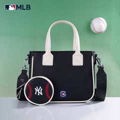 MLB New York Yankees Team Tote/Crossbody with Baseball Coin Pouch