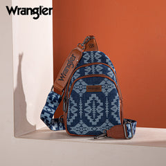 Wrangler Aztec Print Sling Bag