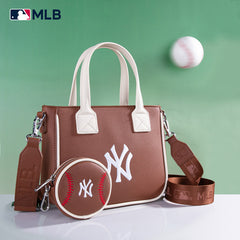 MLB New York Yankees Team Tote/Crossbody with Baseball Coin Pouch