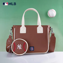 MLB New York Yankees Team Tote/Crossbody with Baseball Coin Pouch