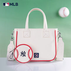 MLB New York Yankees Team Tote/Crossbody with Baseball Coin Pouch